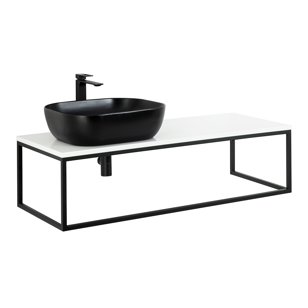 Приобрести belbagno консоль со столешницей etna-kraft 120 см, подвесная ek-120-st, левая