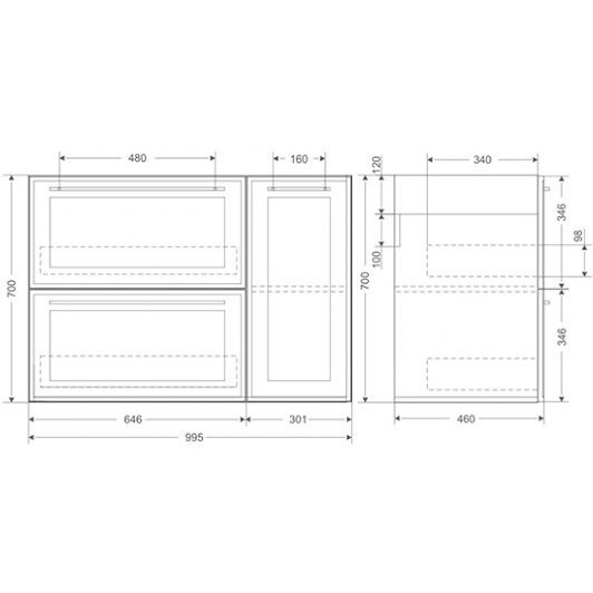 Приобрести mirsant тумба напольная адель 100 см с раковиной more-100, белая ут000048312