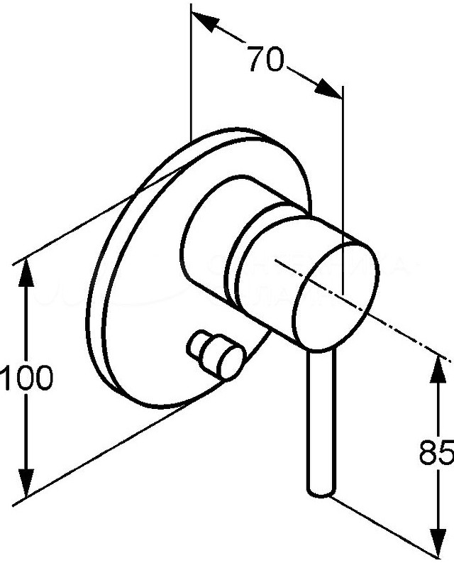 Приобрести kludi bozz встраиваемый смеситель для ванны и душа, арт. 387160576