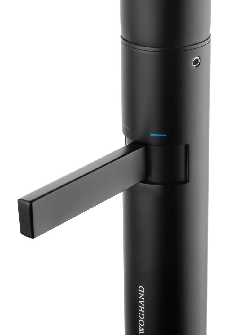 Приобрести смеситель для раковины высокий wonzon & woghand, черный матовый (ww-6068-mb)