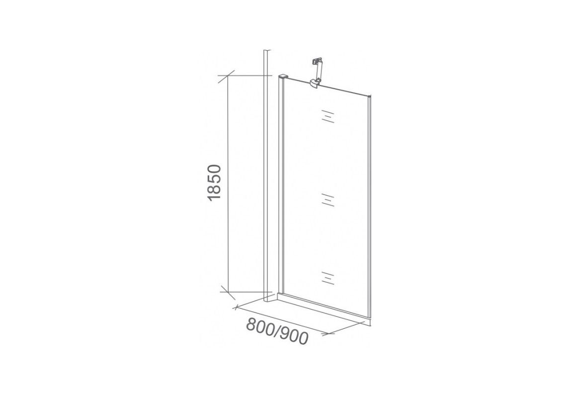 Приобрести стенка боковая bas pandora sp-90-с-ch 90 см