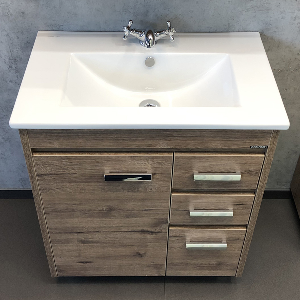 Приобрести сomforty тумба с раковиной "марио-75" дуб темный