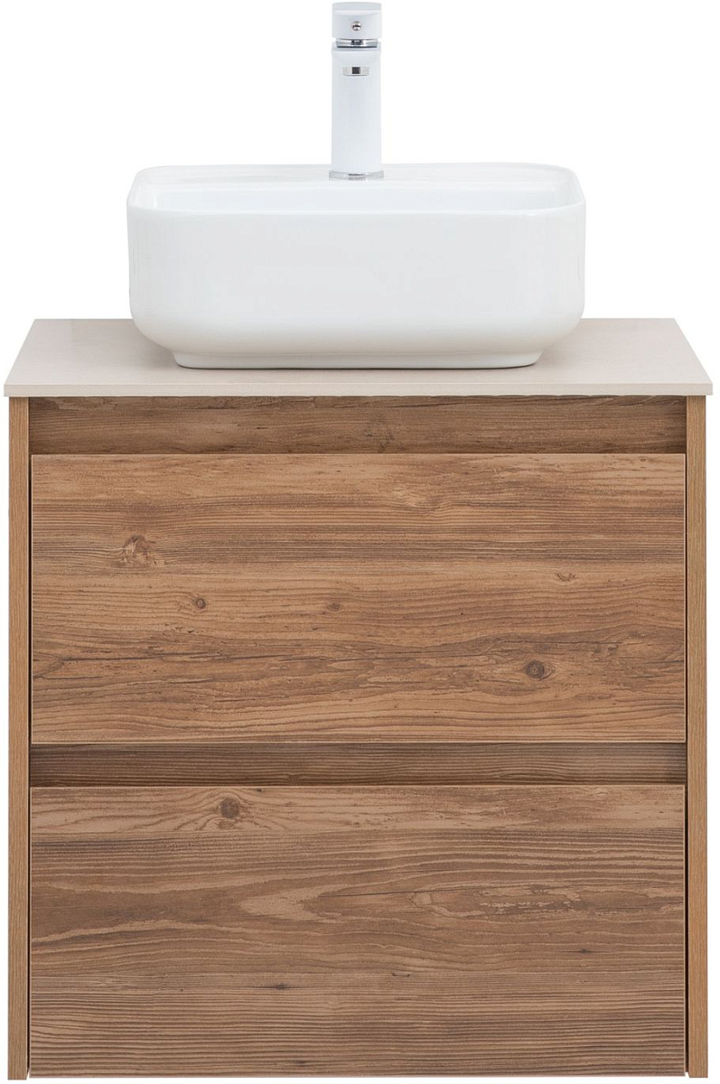 Приобрести aquanet тумба с раковиной nova lite 60 см, дуб шоколадный (2 ящика)