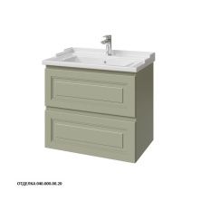 Caprigo Тумба с раковиной WALES 70 см, зеленая, эмаль