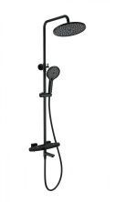 Душевая система с термостатом WONZON & WOGHAND NEO, Черный матовый (WW-B3046-A1-MB)