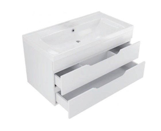 Приобрести mirsant тумба подвесная soho quadro 100\2 100 см с раковиной deep-100 ут000086058