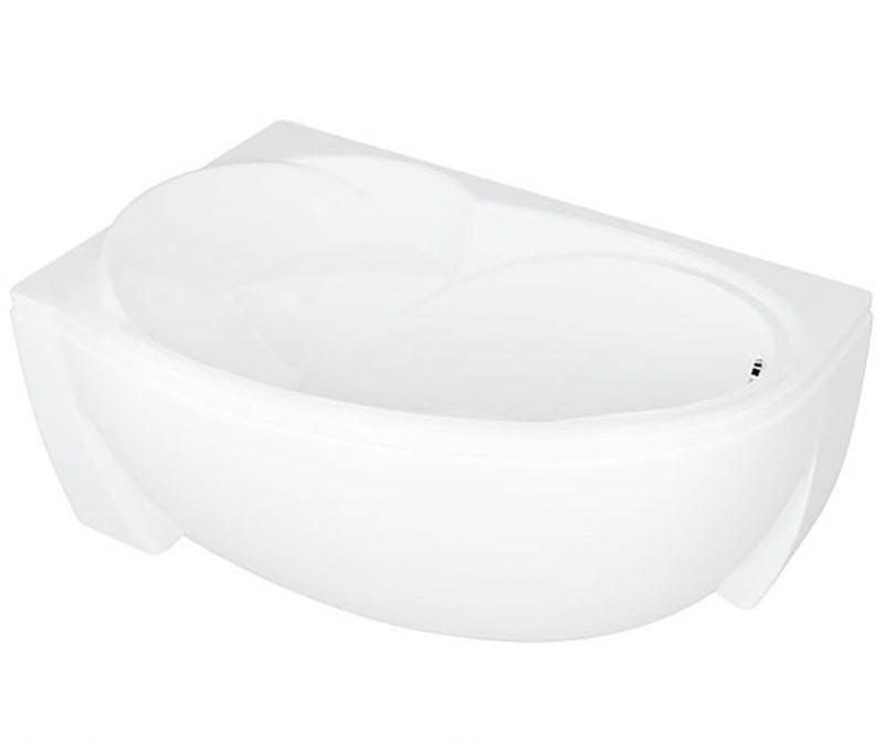 Приобрести акриловая ванна асимметричная aquatek бетта l 150x95 см