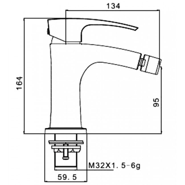 Приобрести gappo смеситель для биде g5007-8, белый\хром 97606