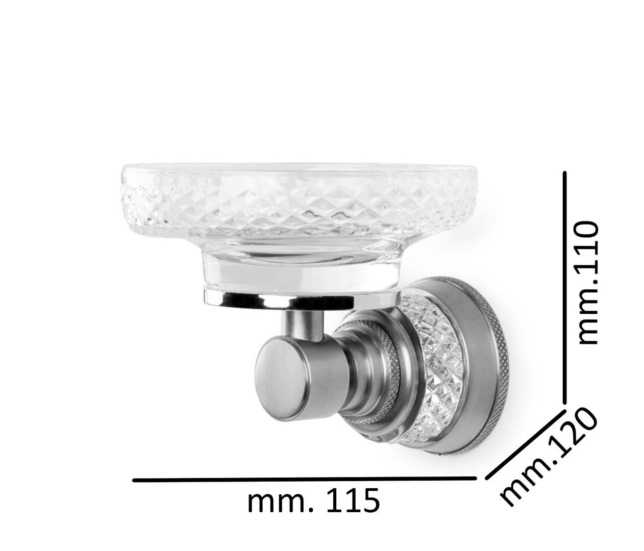 Приобрести boheme мыльница aura, хром\кристаллы 10243-cr
