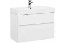 Aquanet Тумба с раковиной Бруклин 85 см, белая