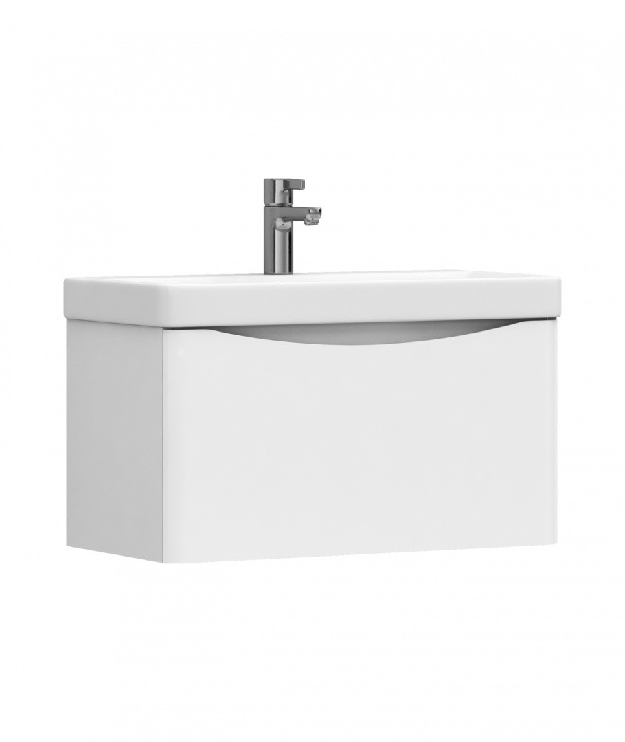 Приобрести vigo тумба с раковиной glem 70см, 1 ящик, подвесная, белая tp.gle.9595.70.1y