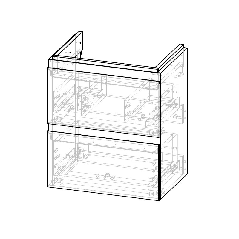 Приобрести тумба с раковиной cersanit moduo slim 50 подвесная