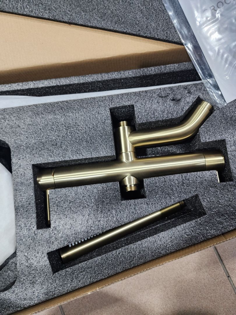 Приобрести grocenberg душевая система, матовое золото gb7099mg