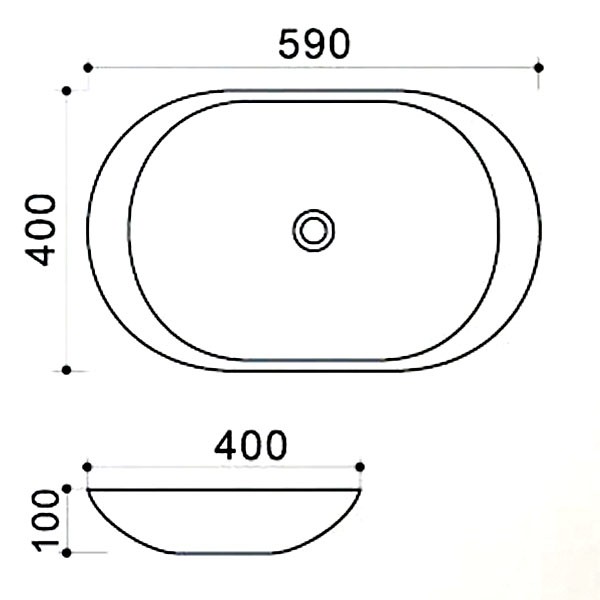 Приобрести azario раковина накладная 59х40 см, белая az-4542