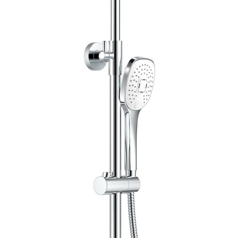 Приобрести haiba душевая система, прямоугольная d-291мм, хром\белый hb24505-8