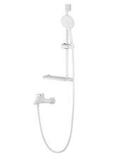 Смеситель для ванны с душевым гарнитуром WONZON & WOGHAND ALFA, Белый матовый (WW-AE3201-MW)