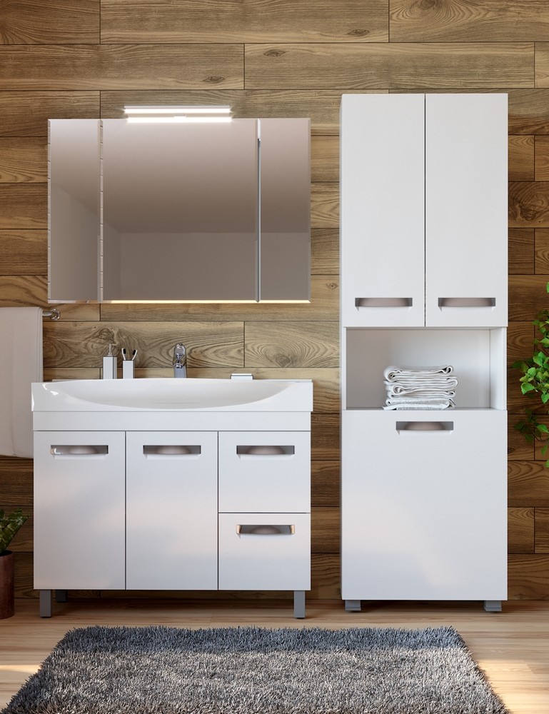 Приобрести vigo пенал plaza, напольный, 60см, белый pn.pla.60