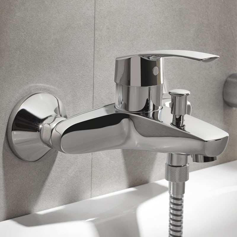 Приобрести смеситель для ванны grohe eurosmart new, хром 33300002