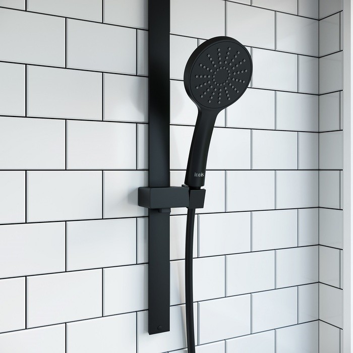 Приобрести iddis душевой гарнитур slide 704,5мм, черный матовый sli1fb0i16