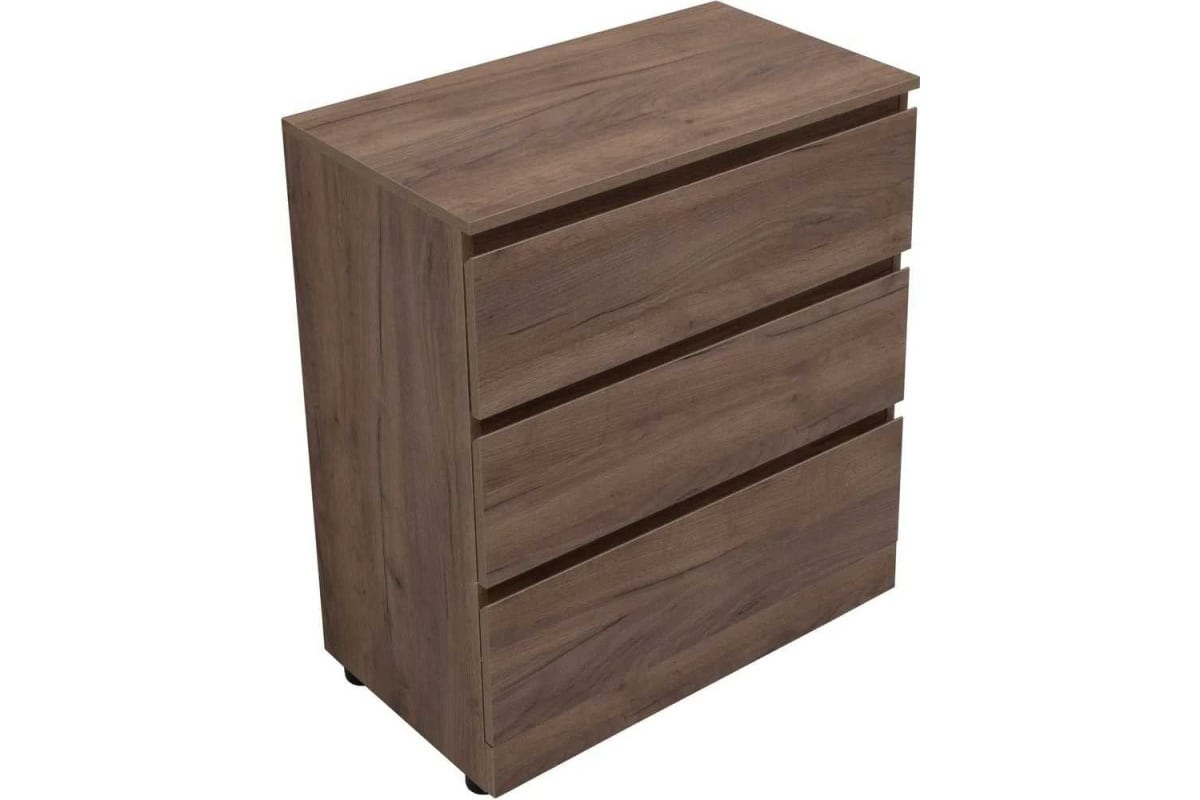Приобрести aquanet комод сканди 70x40 см, дуб крафт (3 ящика)