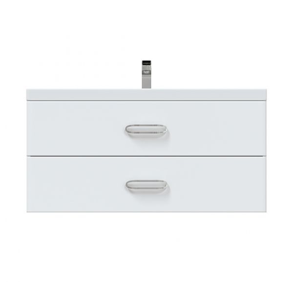 Приобрести mirsant тумба подвесная с раковиной fuji 100см.