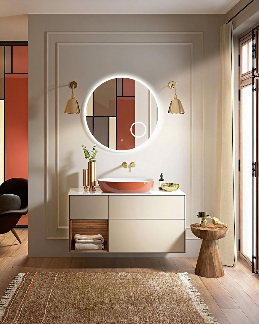 Приобрести azario зеркало d600 60х60 см, белый, сенсорный выключатель, диммер, az-z-005alm