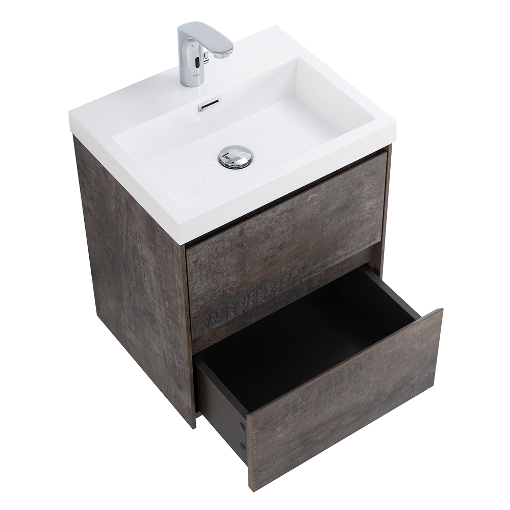 Приобрести belbagno тумба с раковиной pietra mini 50 см, подвесная stone, белая раковина