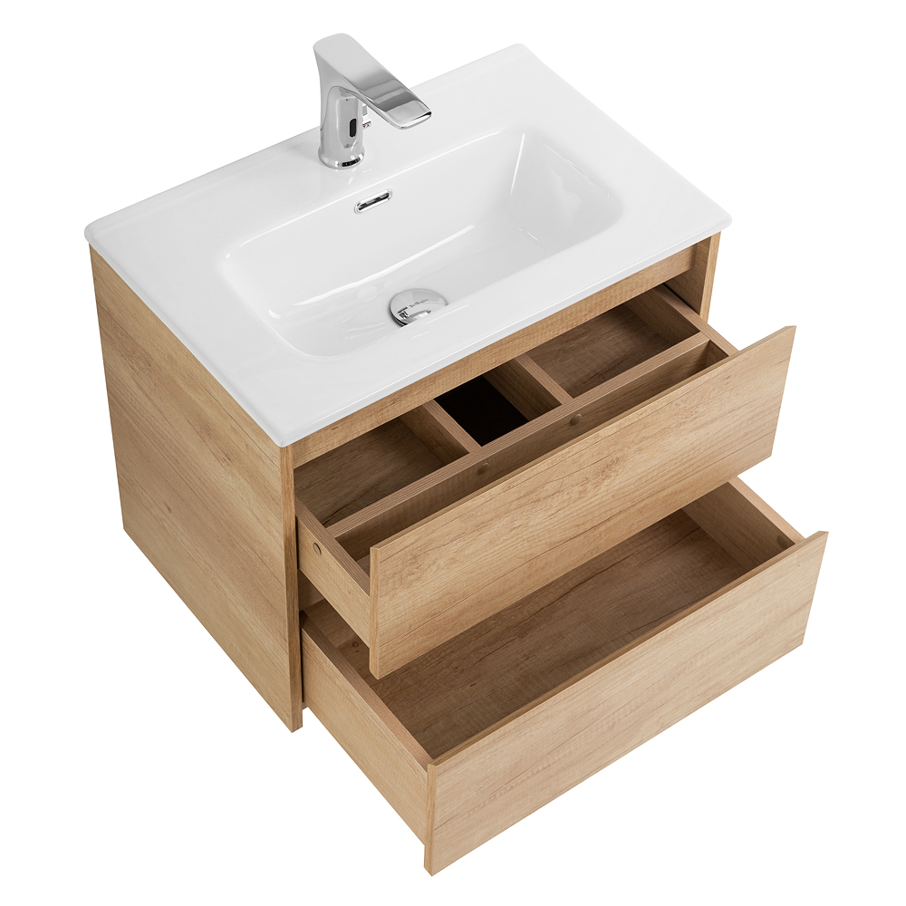 Приобрести belbagno тумба с раковиной kraft 39 50 см, подвесная rovere nebrasca nature, белая раковина