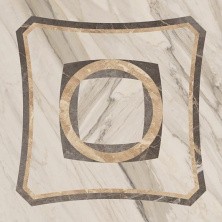 Плитка напольная Coliseumgres Portofino Белый, Вставка Интарсио, шлифованная, реттифицированная