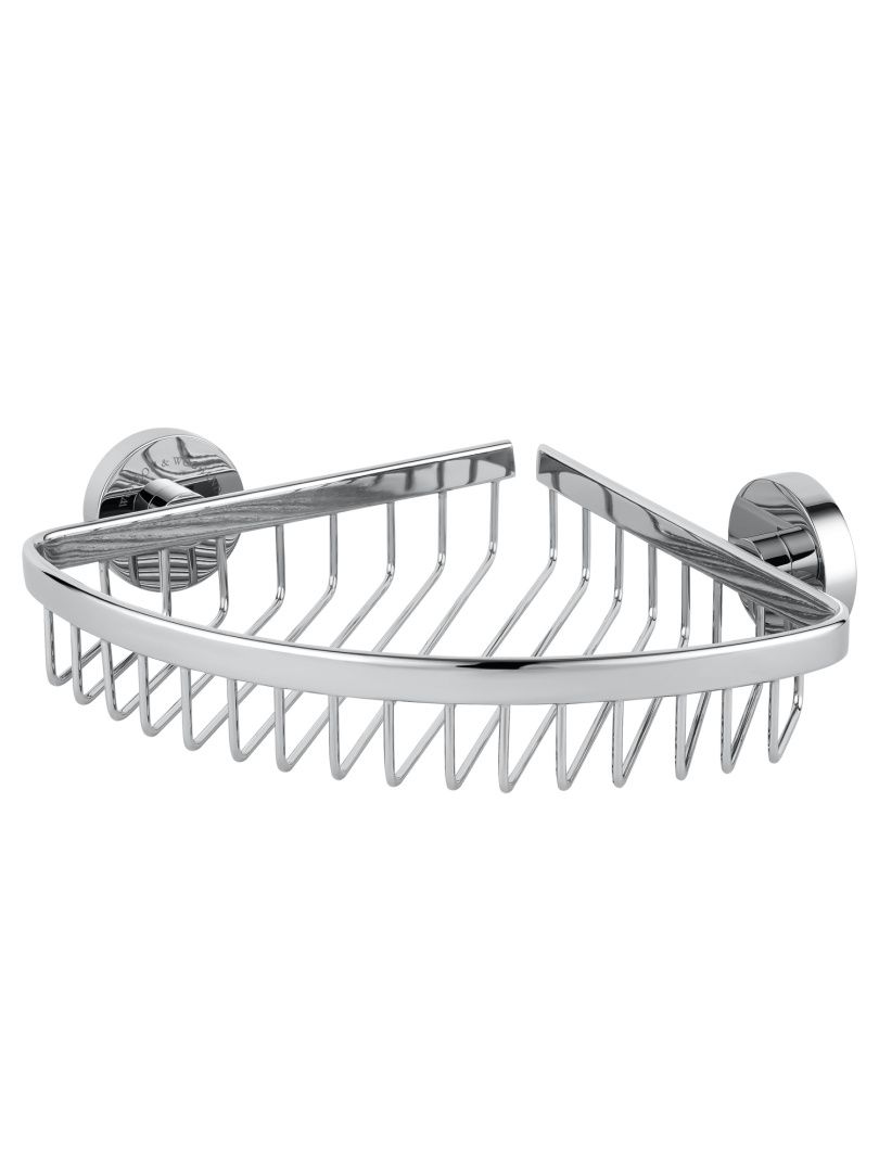 Приобрести полка для ванной угловая wonzon & woghand easy, хром (ww-8144)