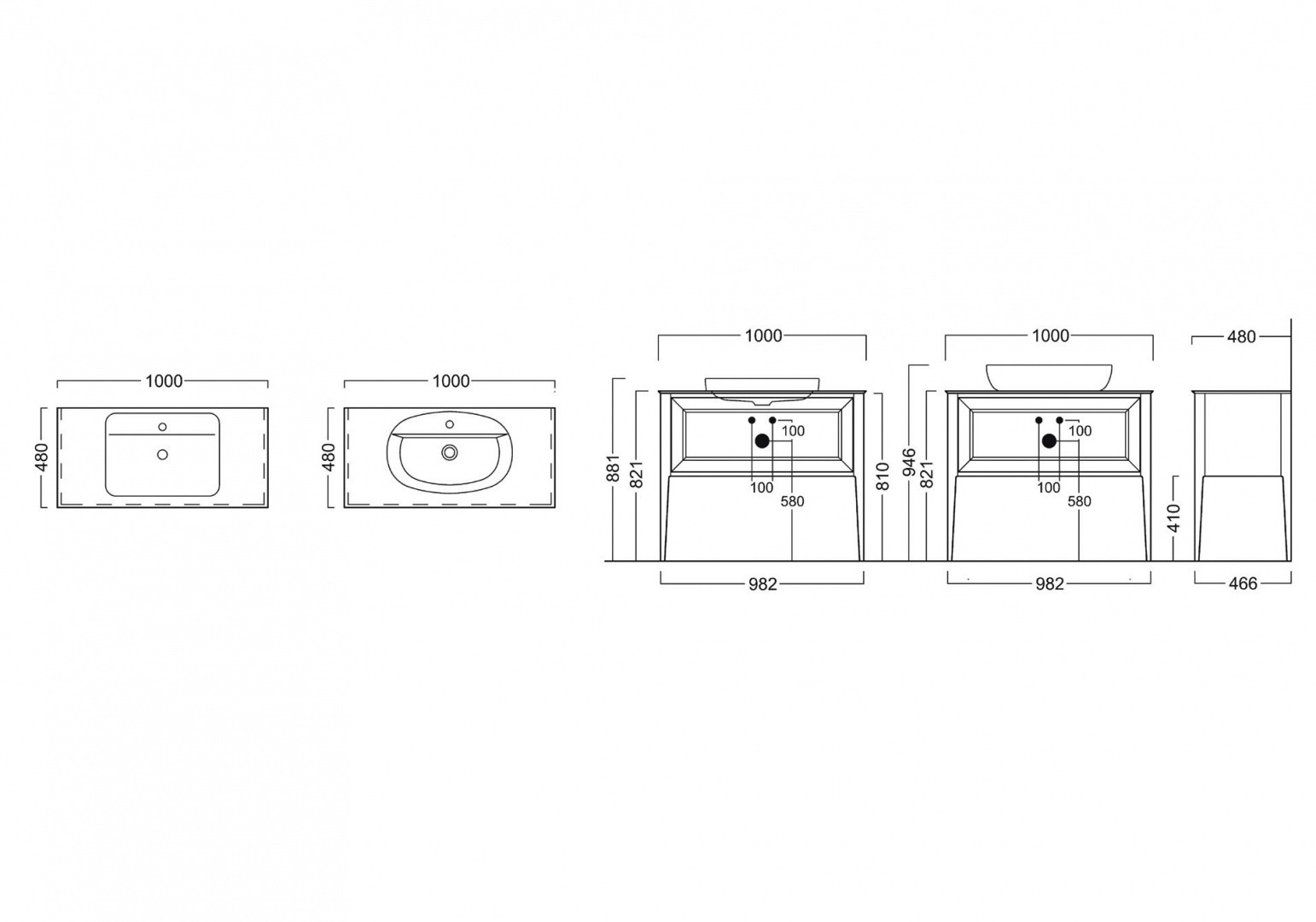 Приобрести тумба напольная со столешницей kerama marazzi plaza classic 100 см pl.c.100.1+1\wht, белый