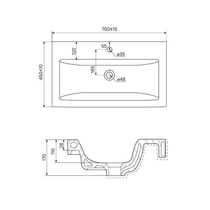 Приобрести iddis тумба напольная new custo с раковиной 70 см. белая ncu70w0i95