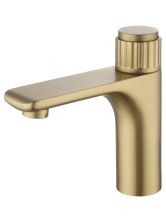 Смеситель для раковины WONZON & WOGHAND CLICK, Брашированное золото (WW-A40412-BG)