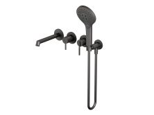 Hayzburg Встраиваемый смеситель для ванны и душа, графит HB-4004-2GG
