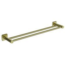 Полотенцедержатель двойной WONZON & WOGHAND, Брашированное золото (WW-V1102-BG)