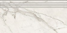 Ступень Kerranova Marble Trend 294x600 мм, MR, белая