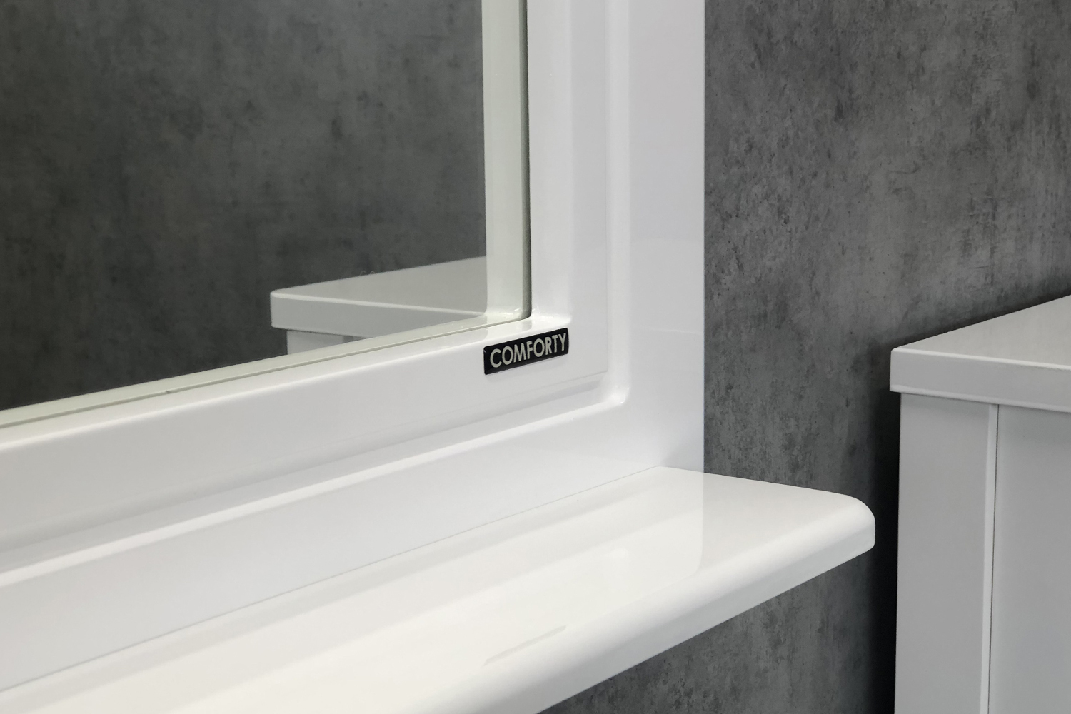 Приобрести сomforty зеркало "павия-100" белый глянец