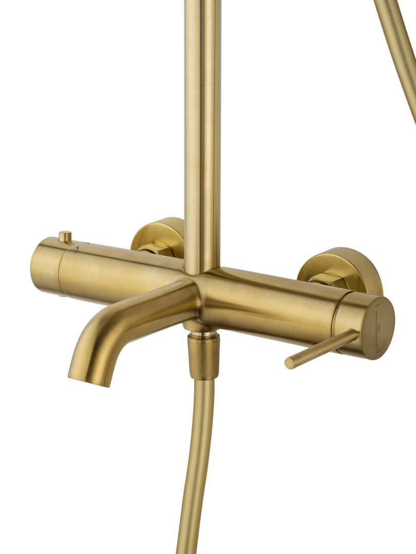 Приобрести душевая система wonzon & woghand stick, брашированное золото (ww-88739017-bg)
