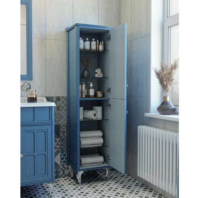 Приобрести caprigo пенал borgo 40 см, правый, синий, эмаль