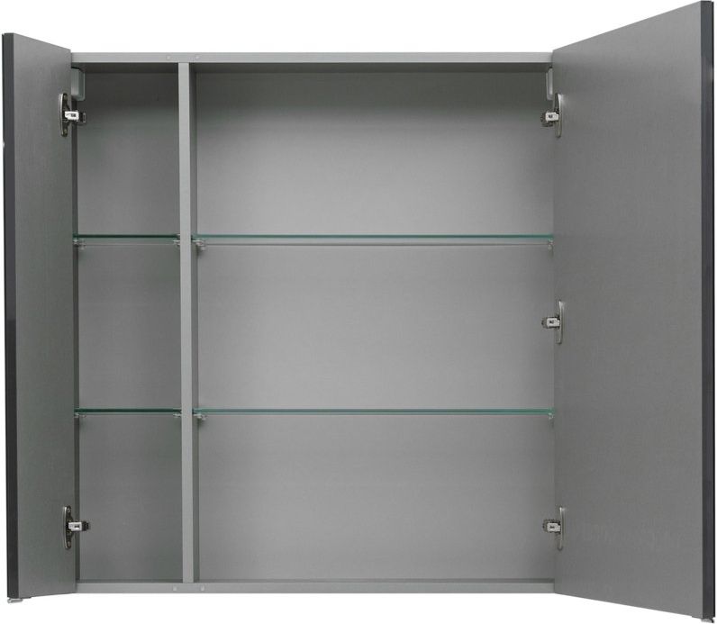 Приобрести aquanet зеркальный шкаф алвита 80 см, серый антрацит