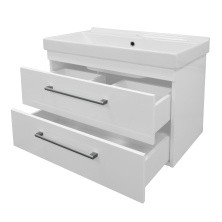 Loranto Тумба подвесная с раковиной Модерн 80/2 80х40 см, белая CS00039378