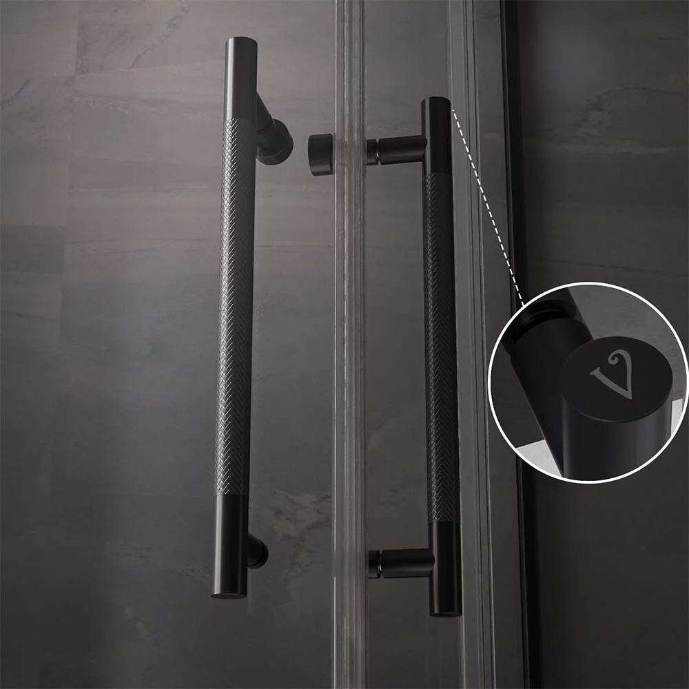 Приобрести veconi душевое ограждение premium trento 90х110 см, черное матовое, прозрачное ptc20-b-11090-01-c4