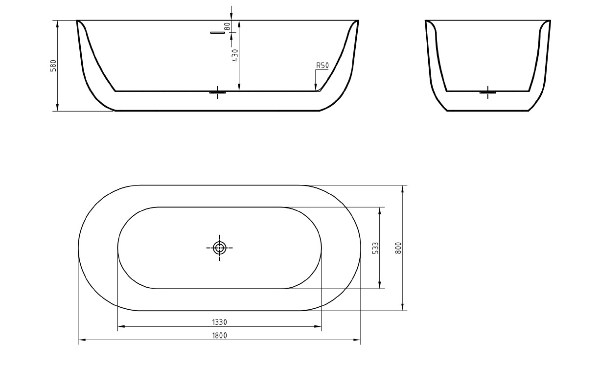 Приобрести belbagno акриловая ванна 180х80 см, отдельно стоящая, белая bb706-1800-800