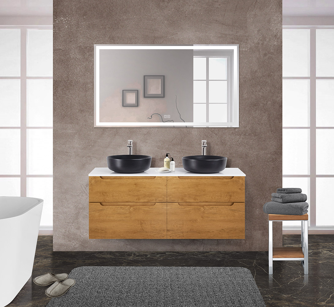 Приобрести belbagno тумба со столешницей etna-h60 140 см, подвесная rovere nature