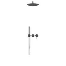 Vincea Встраиваемая душевая система Groove, оружейная сталь VSFW-4G01GM