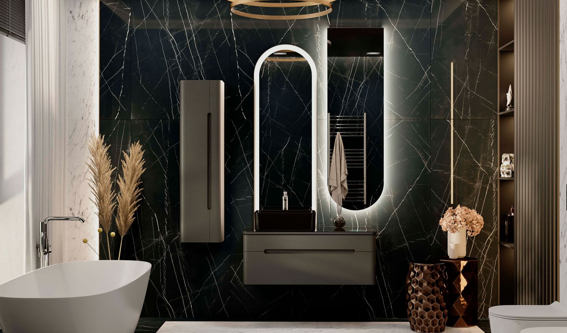 Приобрести jorno тумба подвесная shine 100 см со столешницей, bluetooth, антрацит