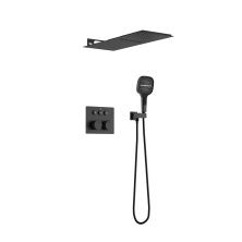 Vincea Встраиваемая душевая система с термостатом , черная матовая VSFW-401TMB