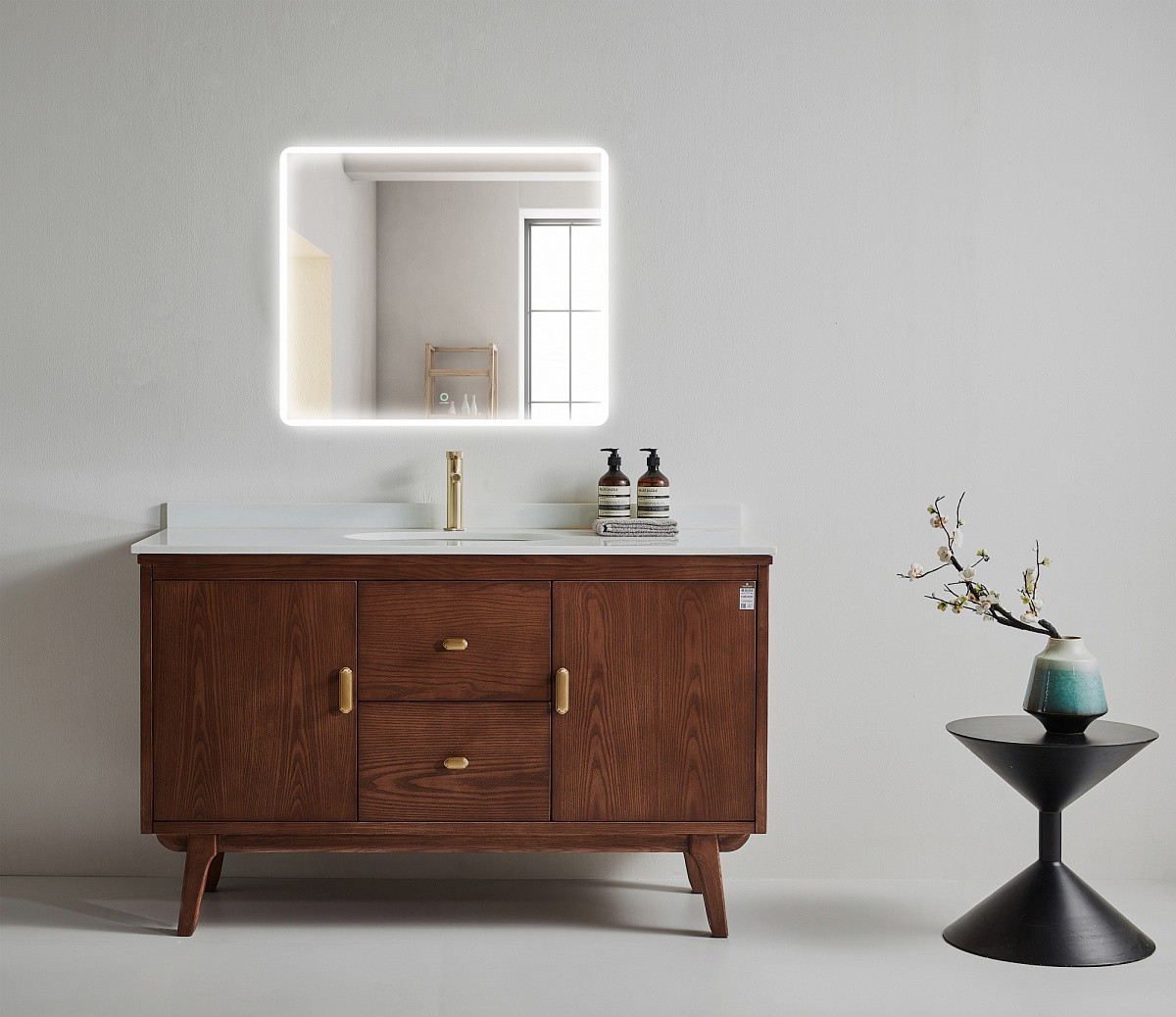 Приобрести azario зеркало 80х68 см, белый, сенсорный выключатель, диммер, az-z-061-1cs