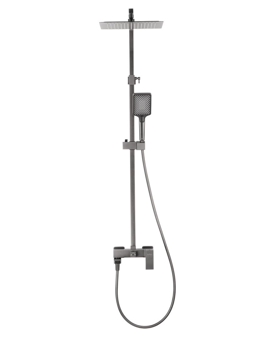 Приобрести душевая система wonzon & woghand cube, темный графит (ww-88739016-bgm)