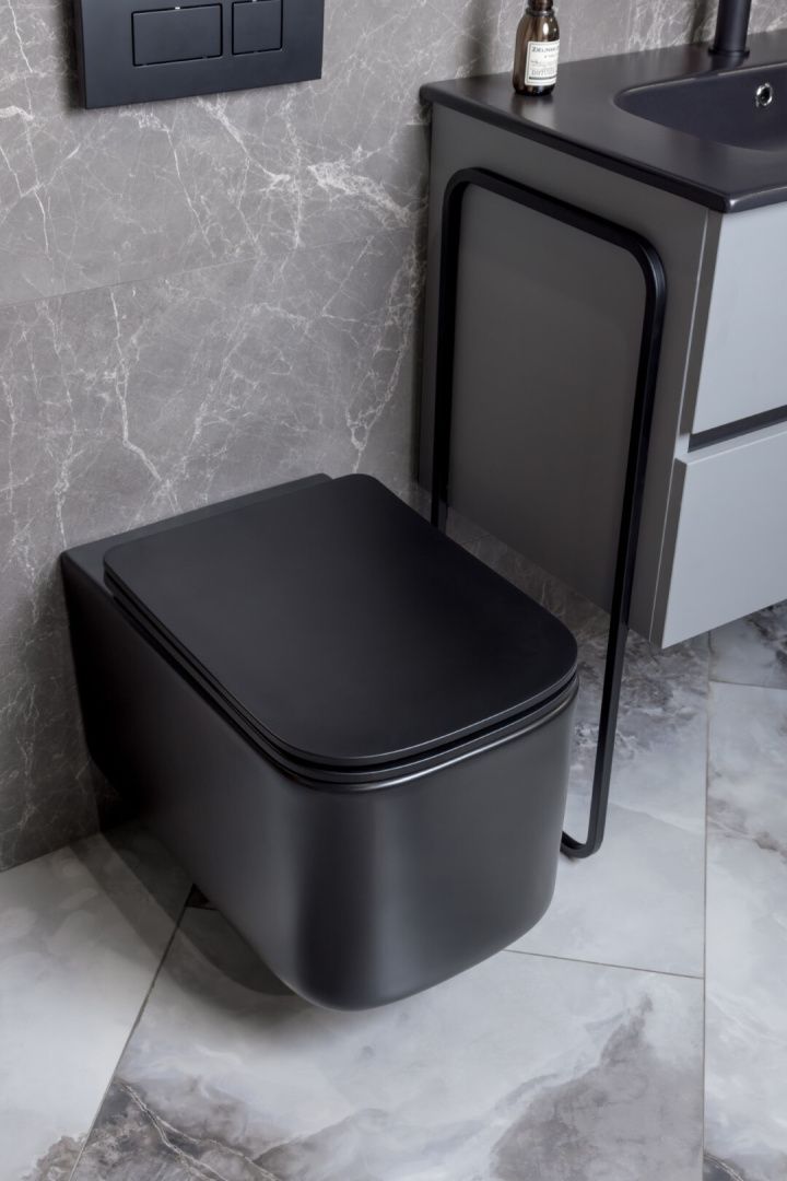 Приобрести boheme подвесной унитаз mane, черный 970-set-b